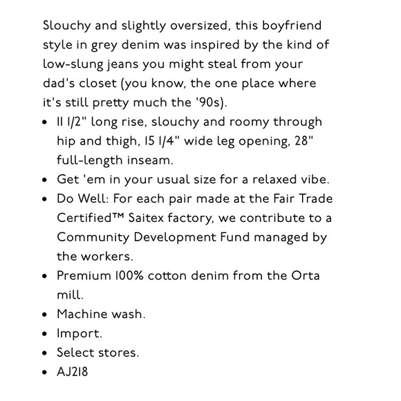 Madewell Dadjean in Pale Grey - Picture 5 of 5